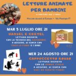 Letture animate per bambini a Borgio Verezzi – 5 luglio e 24 agosto 2022